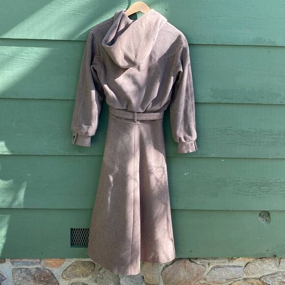 Very Vintage Wool Duster Coat with Hood - Picture 4 of 12